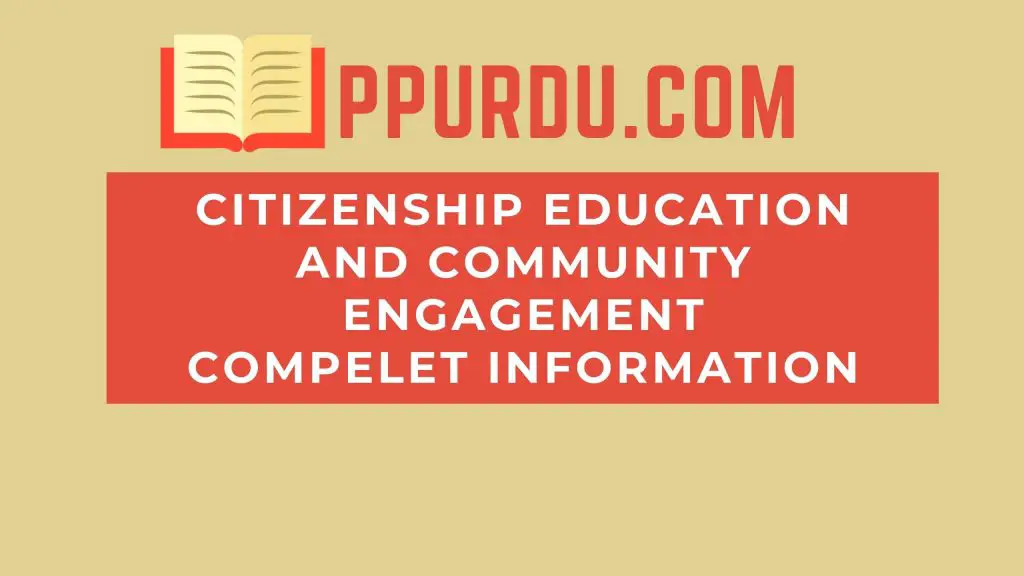Citizenship Education And Community Engagement
