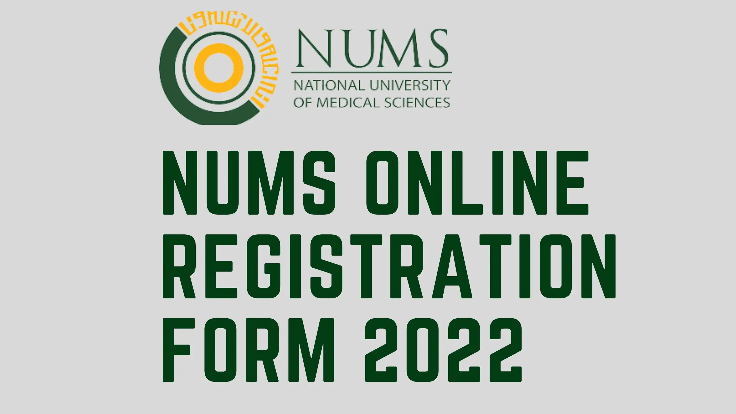 Nums Online Registration Form 2022