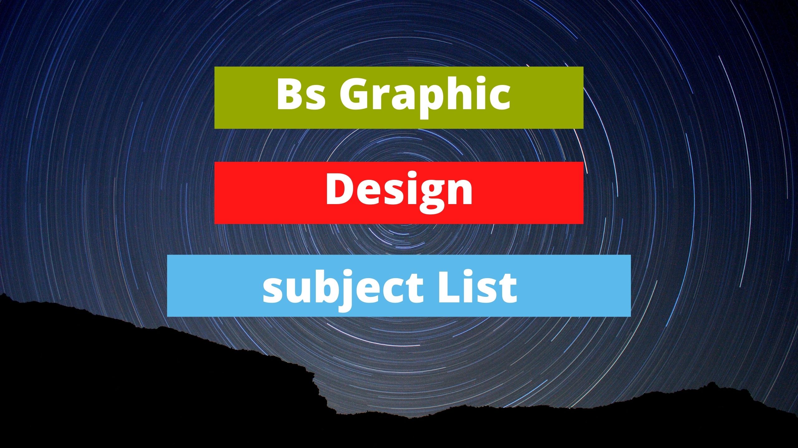bs graphic design subjects list