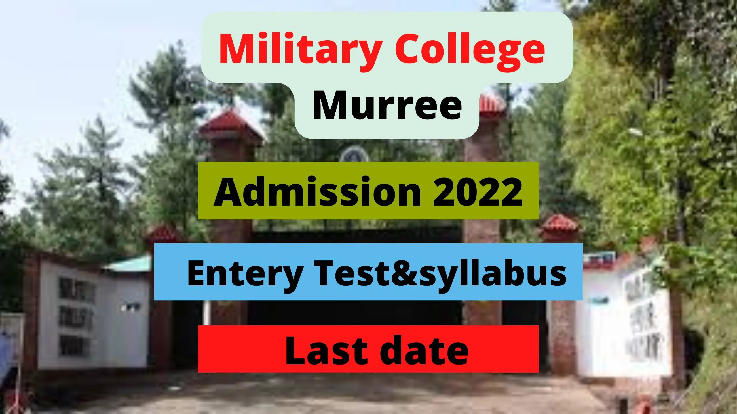 military college murree admission 2022 1st year last date
