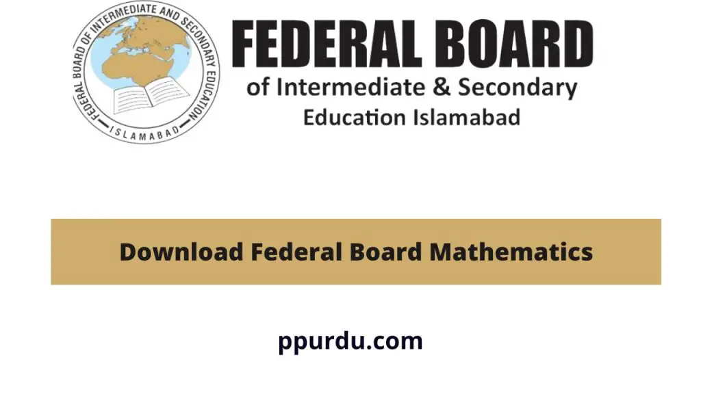 Federal Board Maths Book Class 9 Pdf