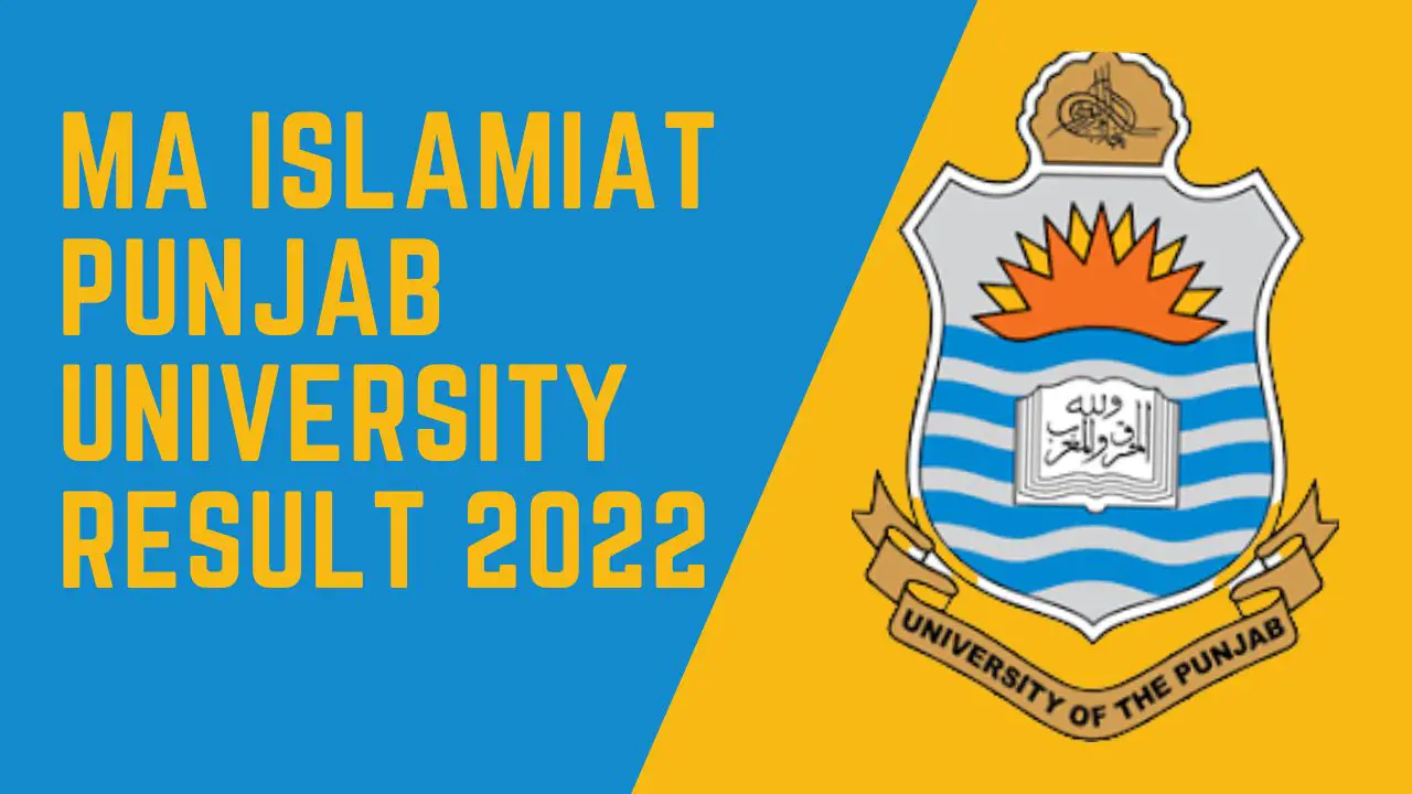 Ma Islamiat Punjab University Result 2022