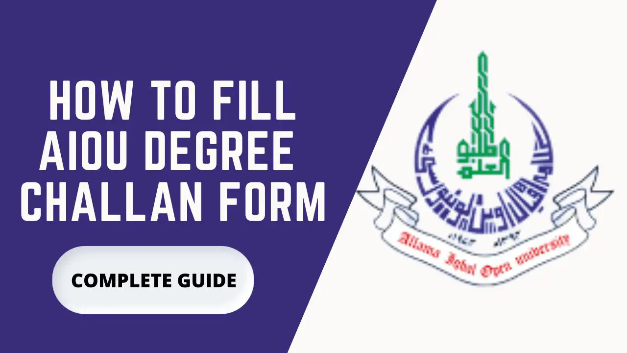 HOW TO FILL AIOU CHALLAN FORM 2022