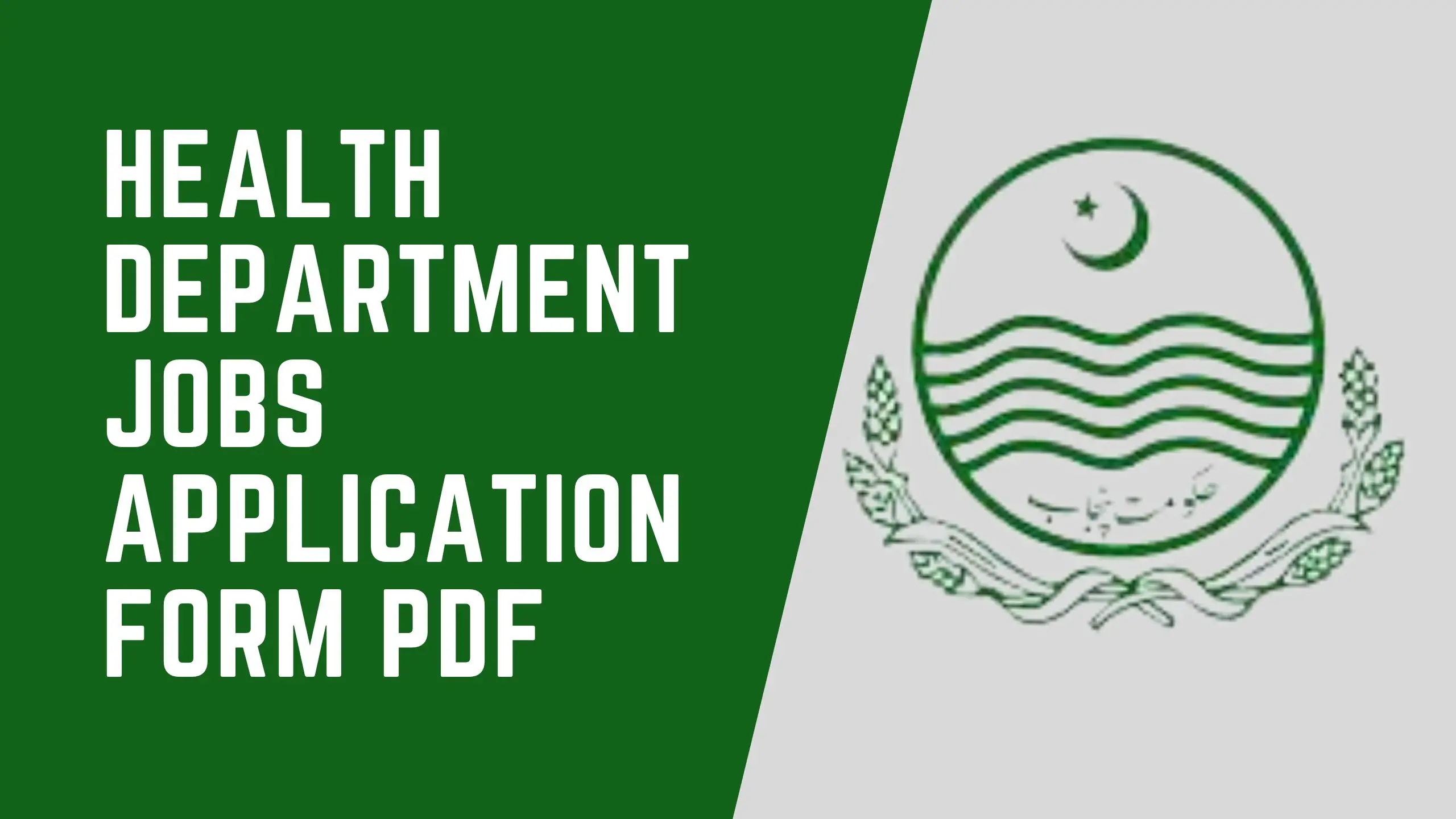 Health Department Jobs Application Form Pdf