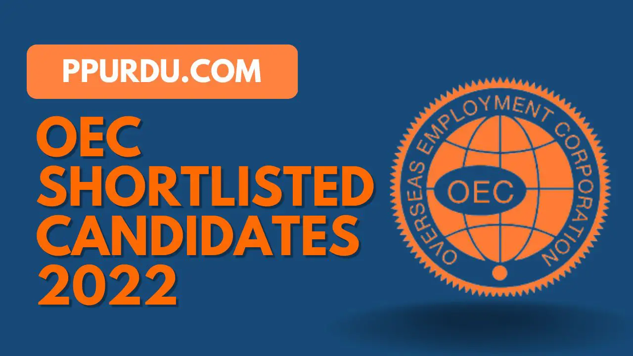 OEC Shortlisted Candidates 2022