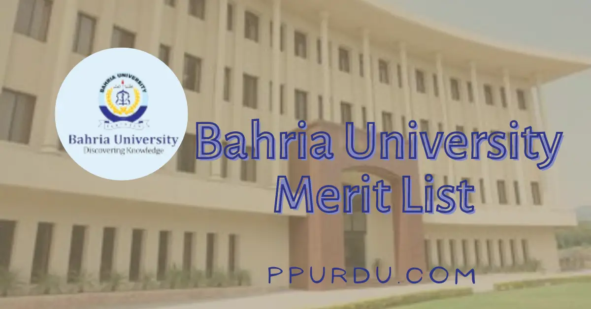 Bahria University Karachi Result Merit List 2022