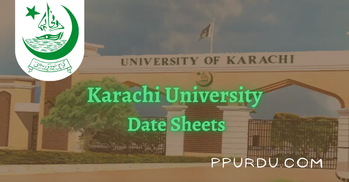 Karachi University Date Sheets 2022